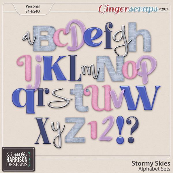 Stormy Skies Alpha Sets by Aimee Harrison