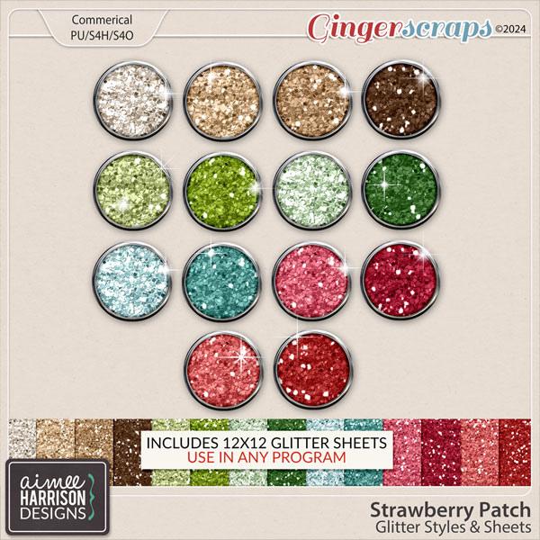 Strawberry Patch Glitters by Aimee Harrison