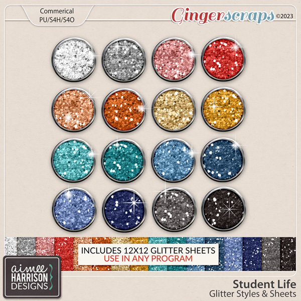 Student Life Glitters by Aimee Harrison