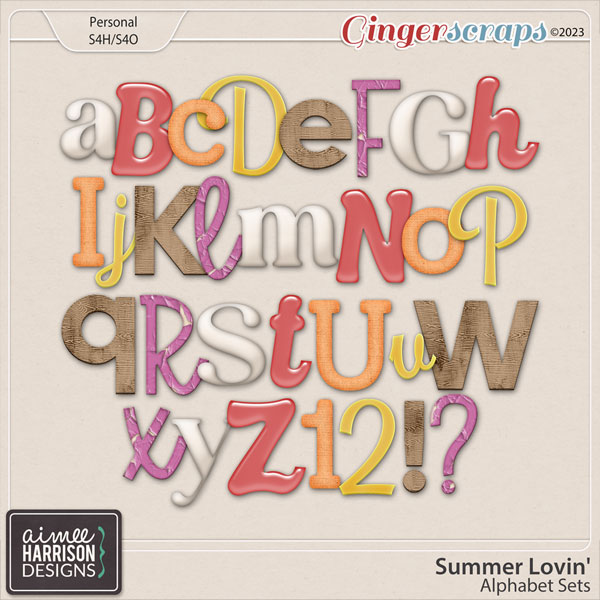 Summer Lovin' Alpha Sets by Aimee Harrison