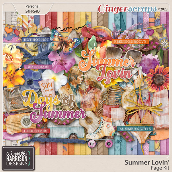 Summer Lovin' Page Kit by Aimee Harrison
