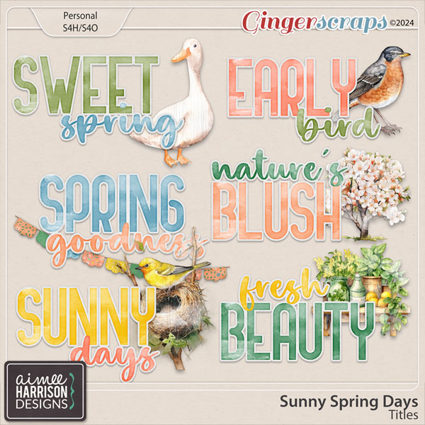Sunny Spring Days Titles by Aimee Harrison