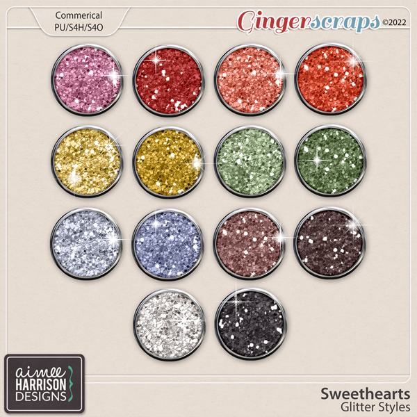 Sweethearts Glitters by Aimee Harrison