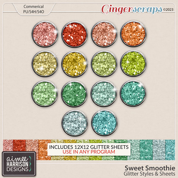 Sweet Smoothie Glitters by Aimee Harrison