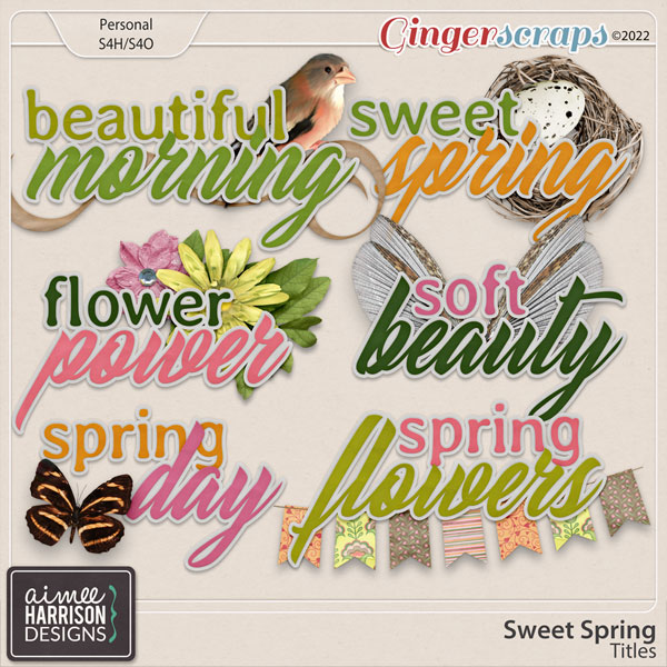 Sweet Spring Titles by Aimee Harrison