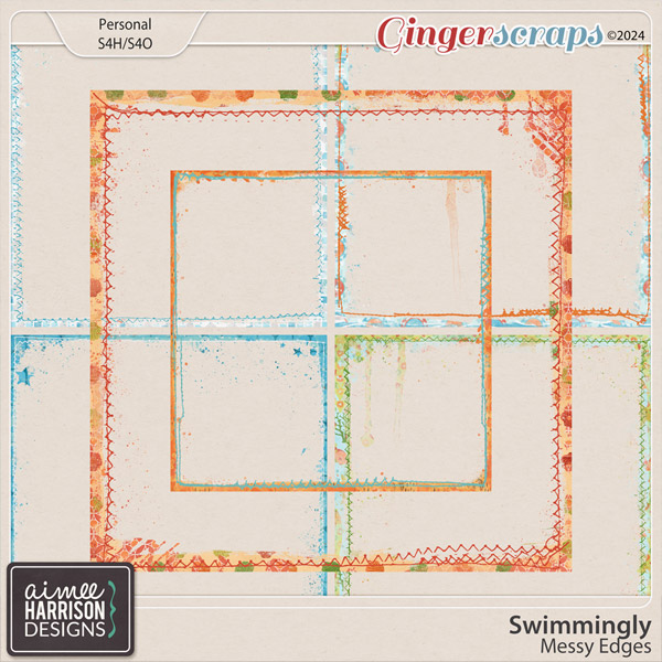Swimmingly Messy Edges by Aimee Harrison