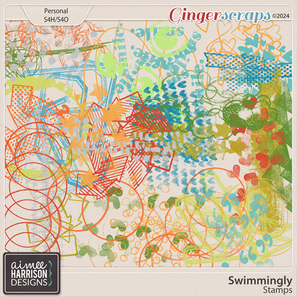 Swimmingly Stamps by Aimee Harrison