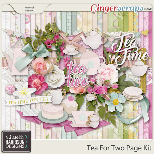 Tea for Two Page Kit by Aimee Harrison