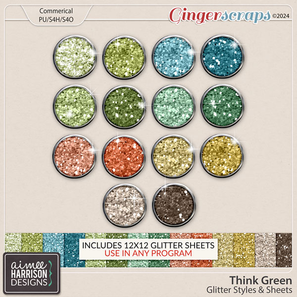 Think Green Glitters by Aimee Harrison