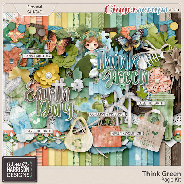Think Green Page Kit by Aimee Harrison