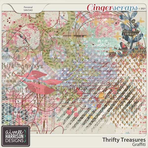 Thrifty Treasures Graffiti by Aimee Harrison