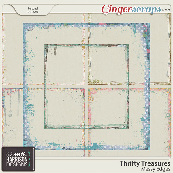 Thrifty Treasures Messy Edges by Aimee Harrison
