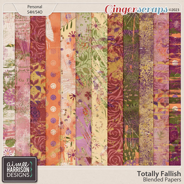 Totally Fallish Blended Papers by Aimee Harrison