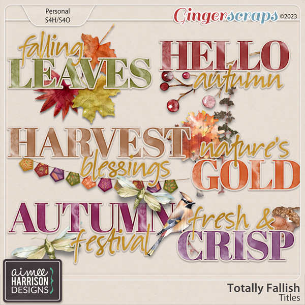 Totally Fallish Titles by Aimee Harrison