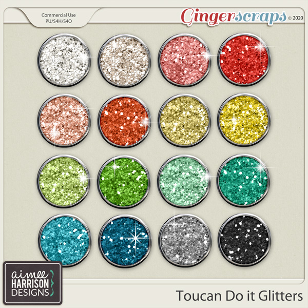 Toucan Do It Glitters by Aimee Harrison
