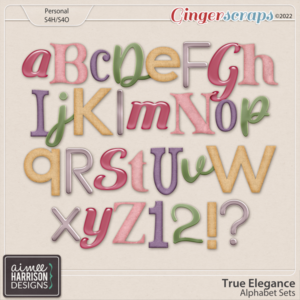 True Elegance Alpha Sets by Aimee Harrison