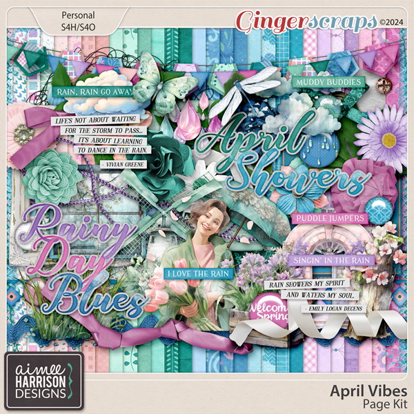 April Vibes Page Kit by Aimee Harrison