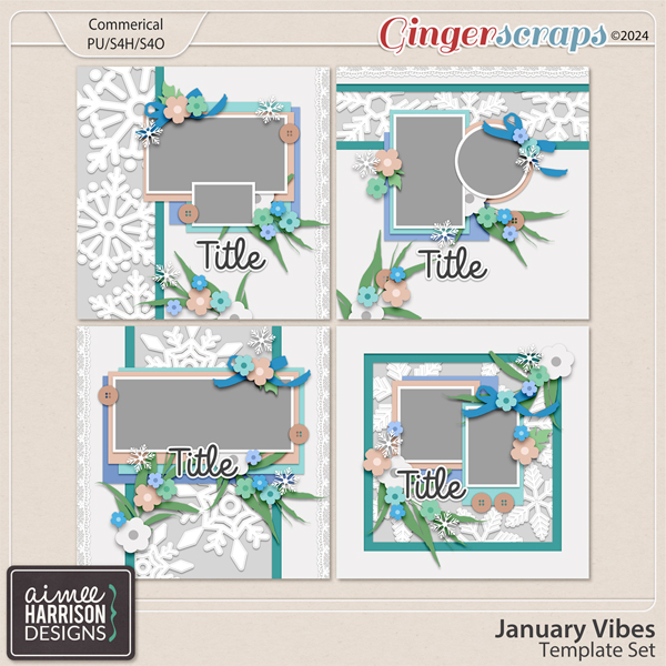 January Vibes Templates by Aimee Harrison