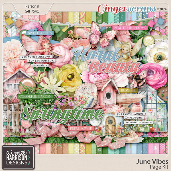 June Vibes Page Kit by Aimee Harrison