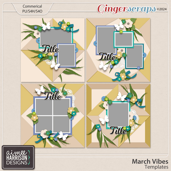 March Vibes Templates by Aimee Harrison