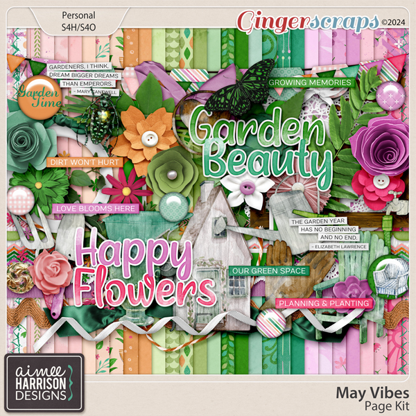 May Vibes Page Kit by Aimee Harrison