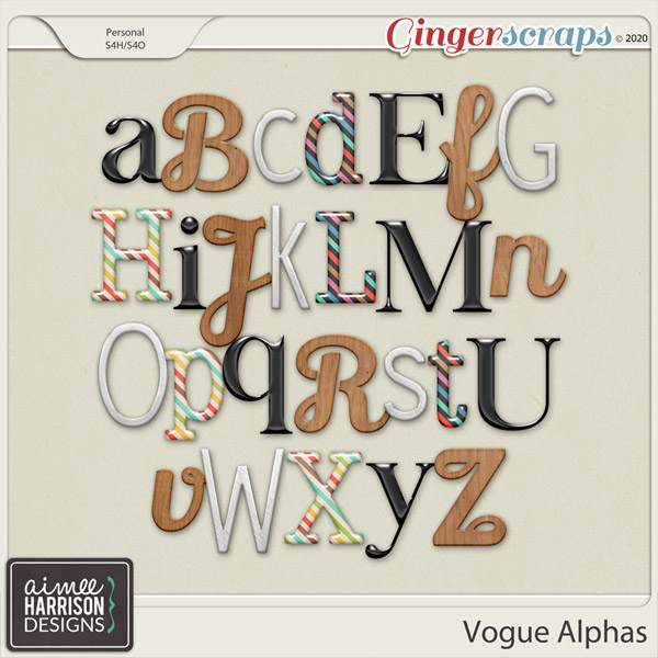 Vogue Alpha Sets by Aimee Harrison