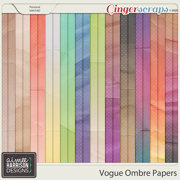 Vogue Ombre Papers by Aimee Harrison