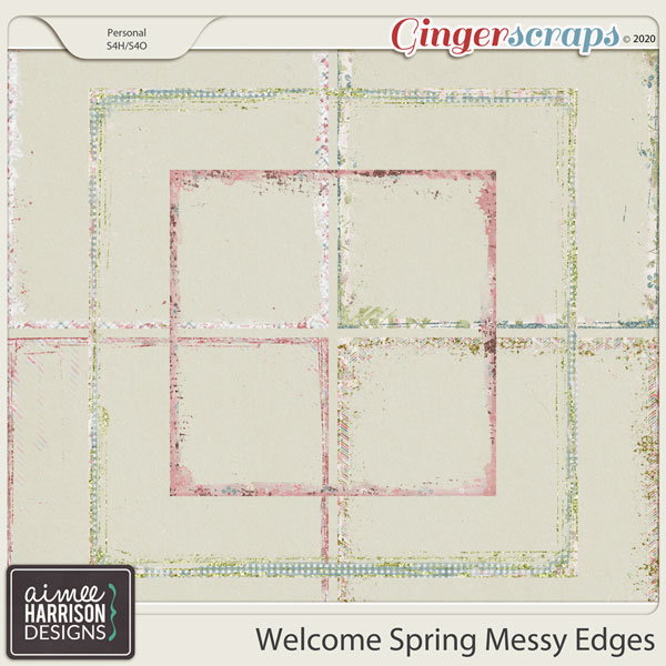Welcome Spring Messy Edges by Aimee Harrison