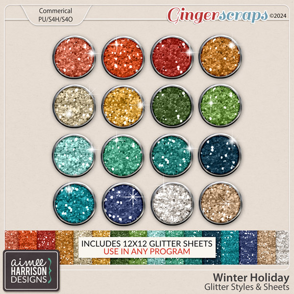 Winter Holiday Glitters by Aimee Harrison