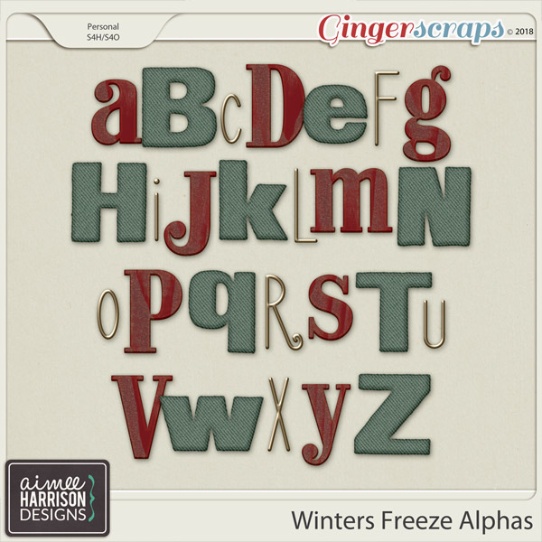 Winters Freeze Alpha Sets by Aimee Harrison