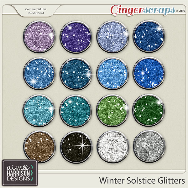 Winter Solstice Glitters by Aimee Harrison