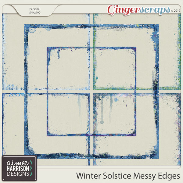 Winter Solstice Messy Edges by Aimee Harrison
