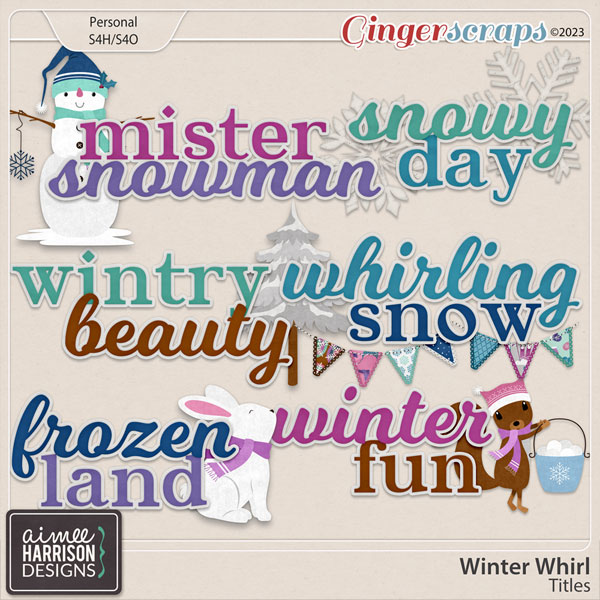 Winter Whirl Titles by Aimee Harrison