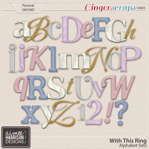 With This Ring Alpha Sets by Aimee Harrison