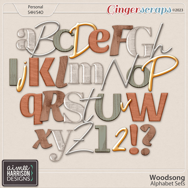 Woodsong Alpha Sets by Aimee Harrison