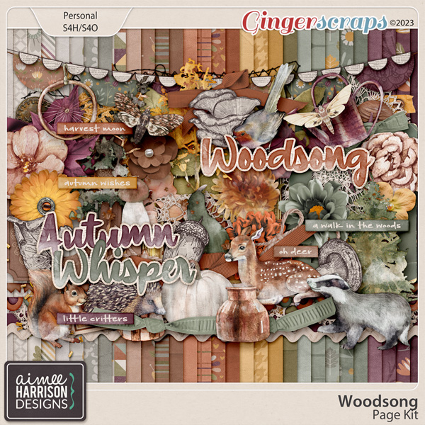 Woodsong Page Kit by Aimee Harrison