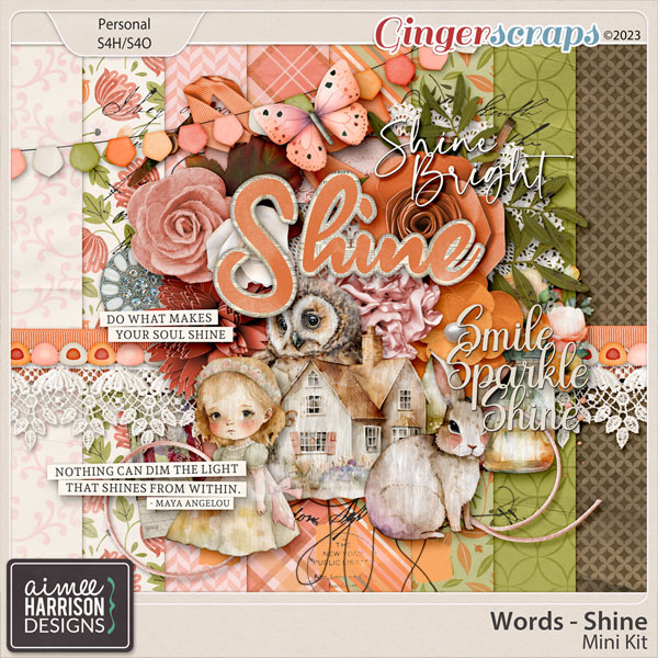 Words - Shine Mini Kit by Aimee Harrison