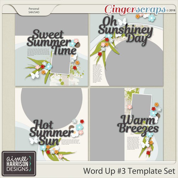 Word Up #3 Templates by Aimee Harrison