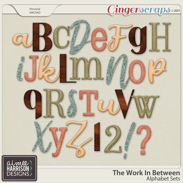 The Work In Between Alpha Sets by Aimee Harrison