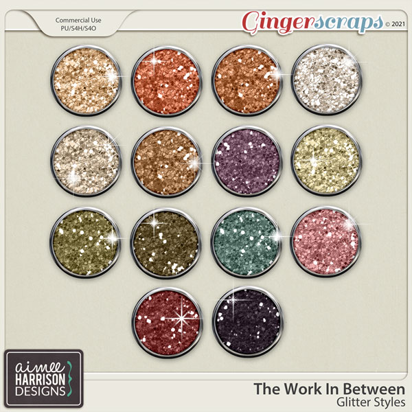 The Work In Between Glitters by Aimee Harrison