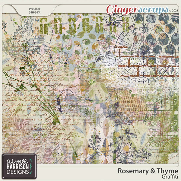 Rosemary and Thyme Graffiti by Aimee Harrison