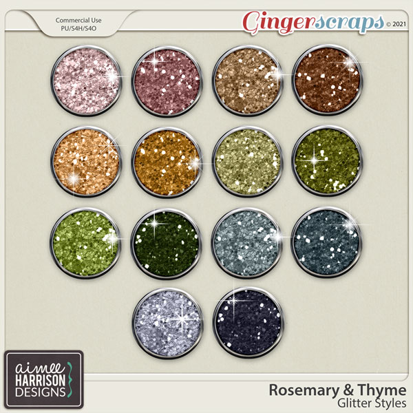 Rosemary and Thyme Glitters by Aimee Harrison