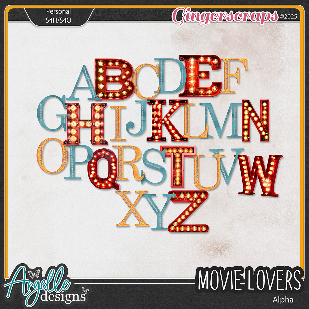 "Movie Lovers"  Alpha by Angelle Designs