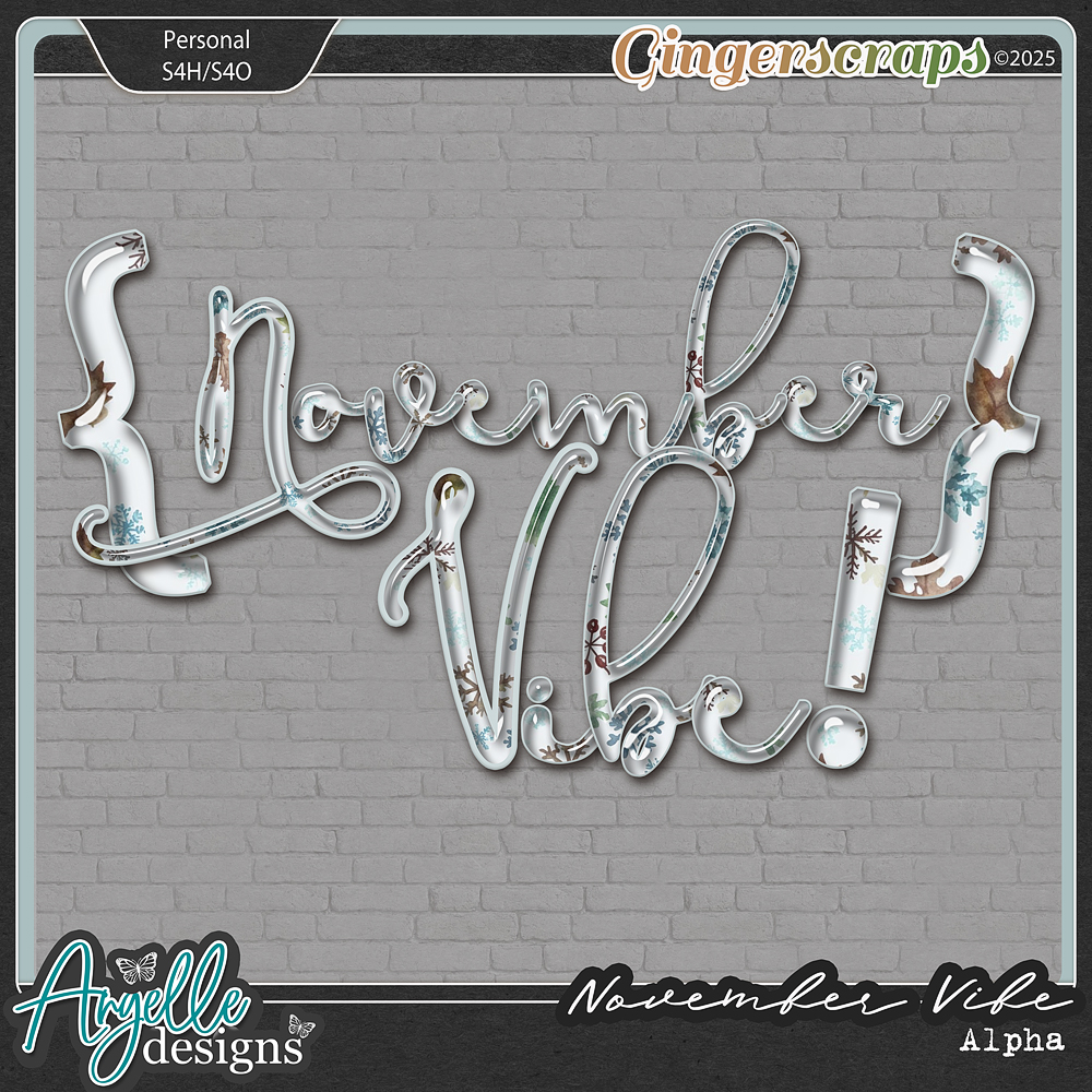 November Vibe Alpha by Angelle Designs 