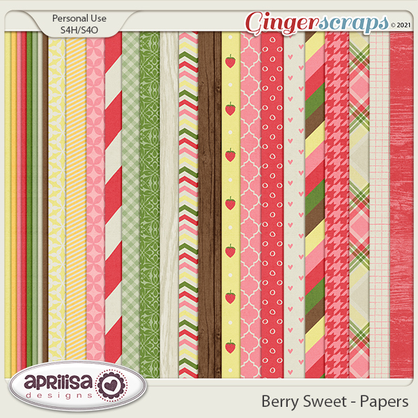 Berry Sweet - Papers by Aprilisa Designs