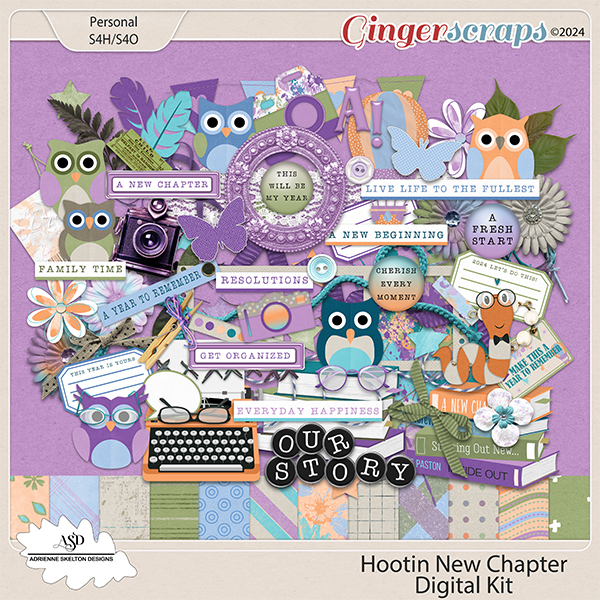 Hootin New Chapter Digital Kit by Adrienne Skelton Designs