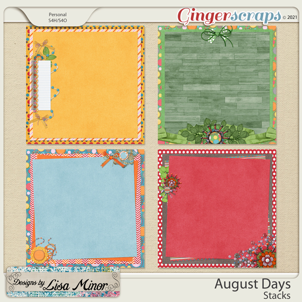 August Days Stacks from Designs by Lisa Minor