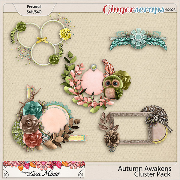 Autumn Awakens Cluster Pack from Designs by Lisa Minor