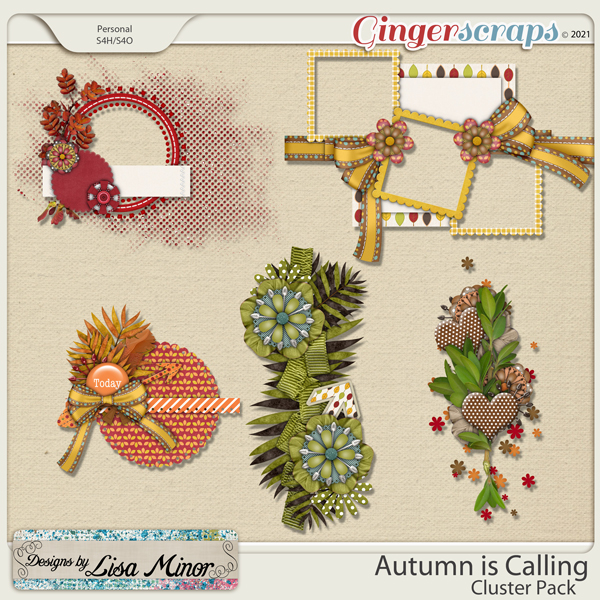Autumn is Calling Cluster Pack from Designs by Lisa Minor