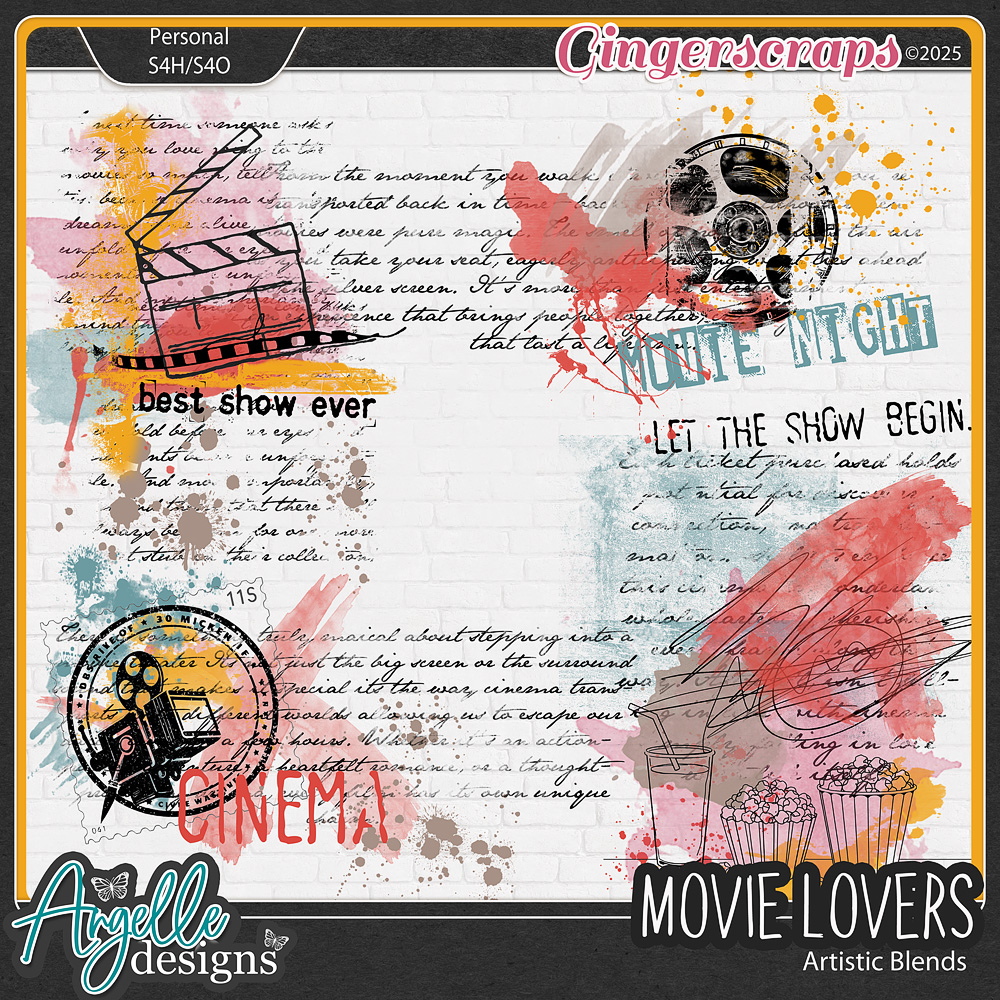 "Movie Lovers"  Artistic Blends  by Angelle Designs